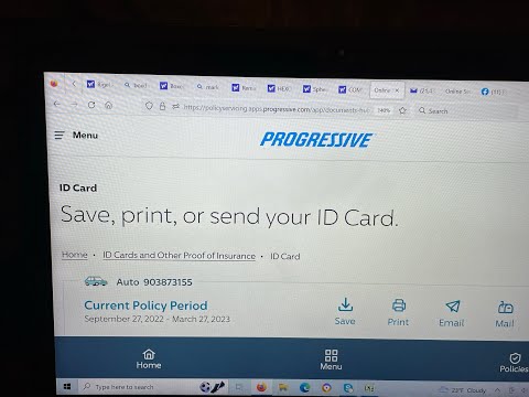 Progressive Auto Id Cards